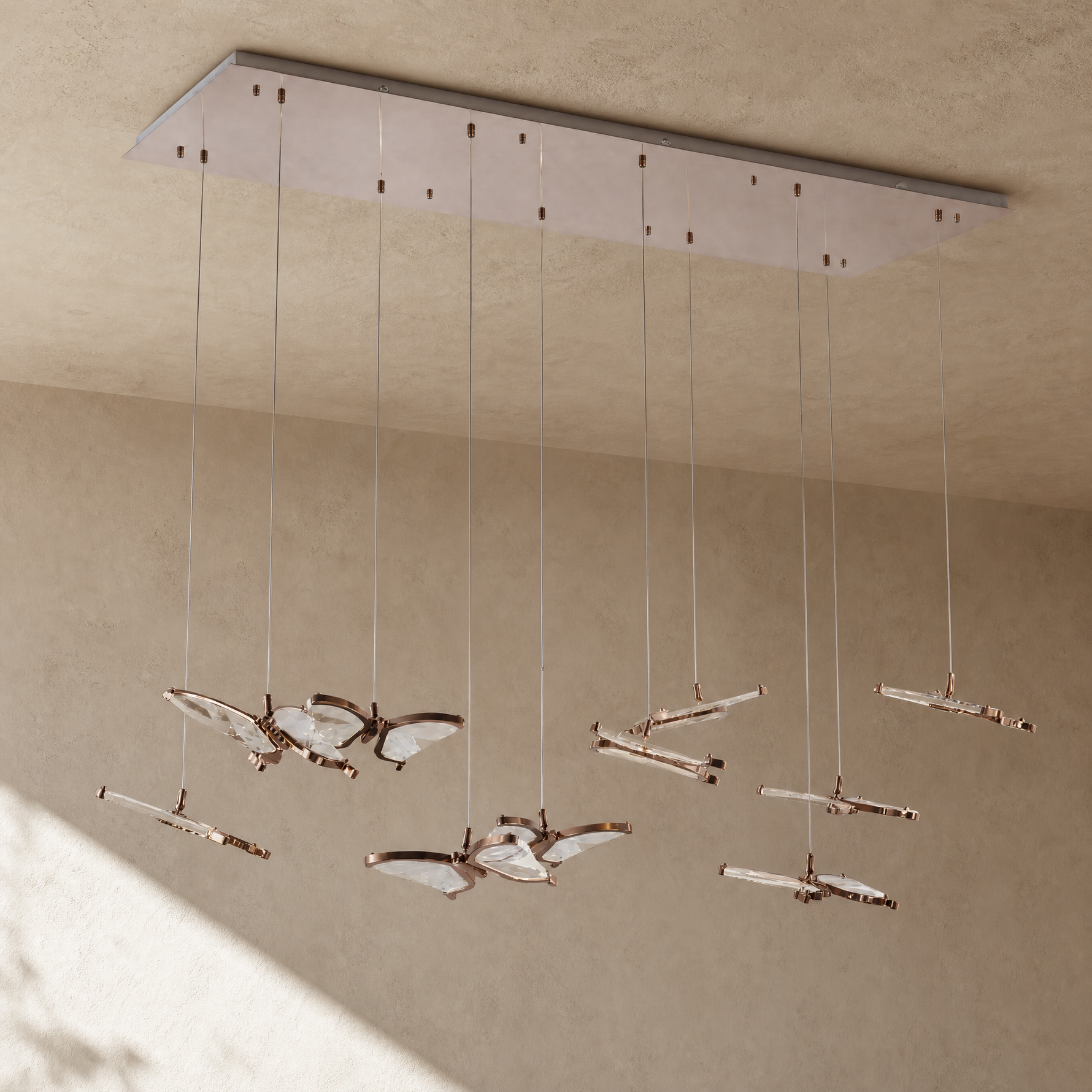 Lume Acrylic Rectangular Chandelier