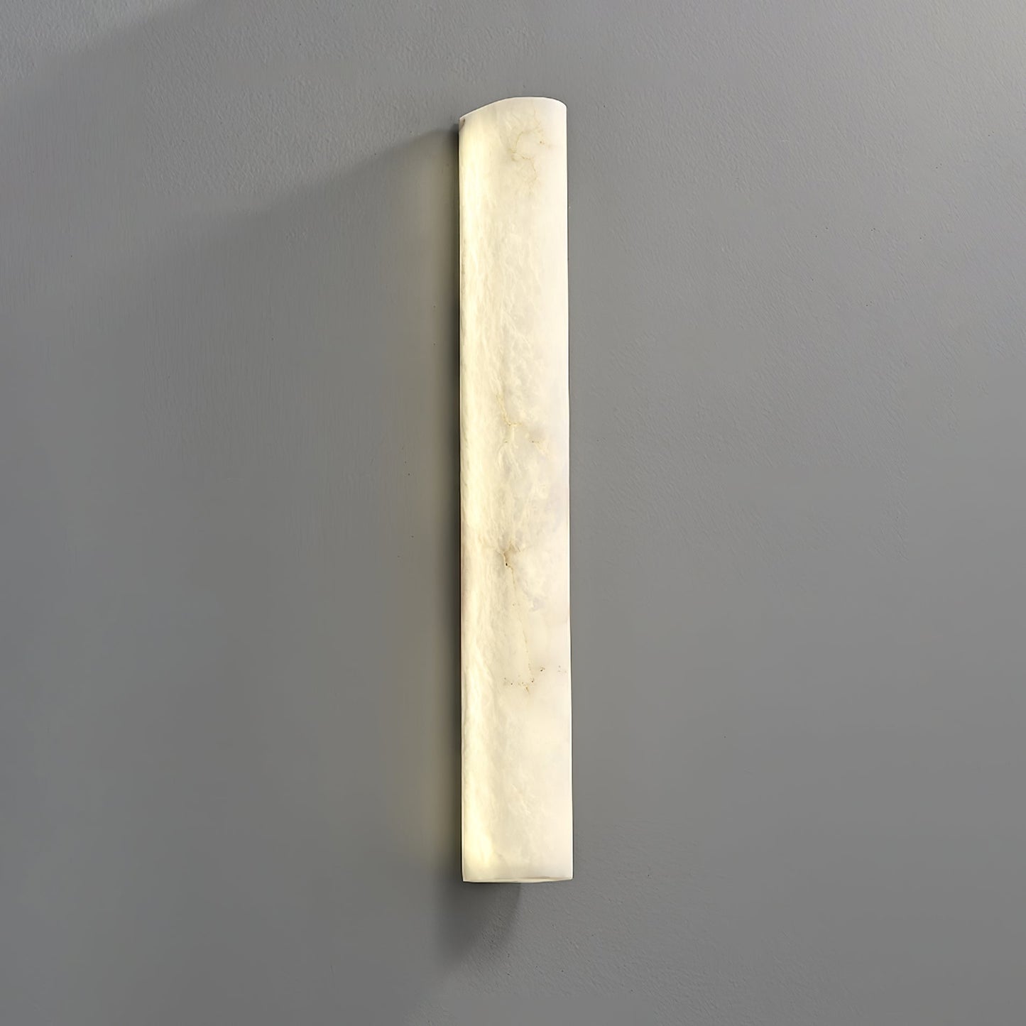 Luminara Handcrafted Alabaster Wall Sconce Warm LED Light