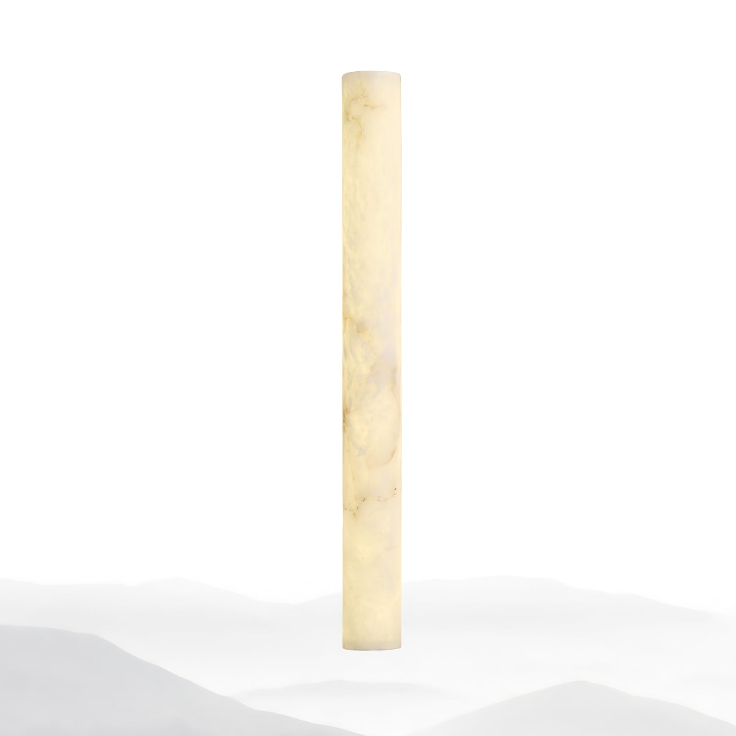 Luminara Handcrafted Alabaster Wall Sconce Warm LED Light