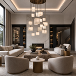 Luminous Cube Cluster Chandelier