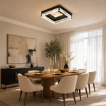Luminous Cube Modern Crystal Flush Mount Ceiling Light