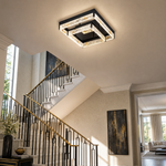 Luminous Cube Modern Crystal Flush Mount Ceiling Light