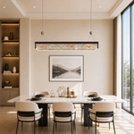 Luminous Cube Modern Linear Dining Pendant Light