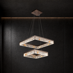 Luminous Cube Modern Sculptural Pendant Light