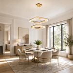 Luminous Cube Modern Sculptural Pendant Light