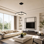 Luminous Cube Modern Sculptural Pendant Light