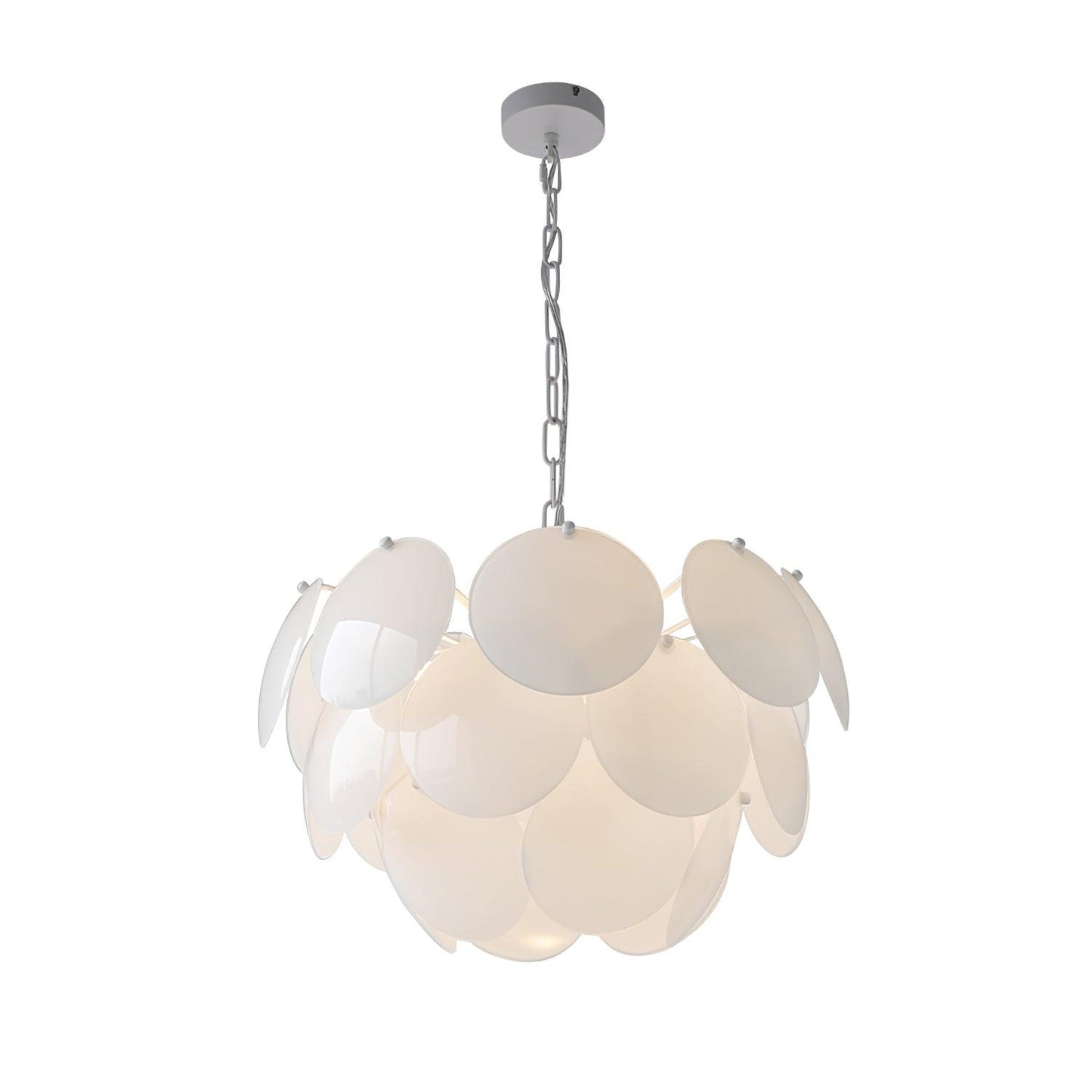 Luminous Petal Glass Chandelier - YIOSI