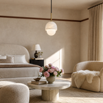 Luna Alabaster Globe Pendant Light