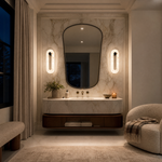 Luna Oval Alabaster Wall Sconce