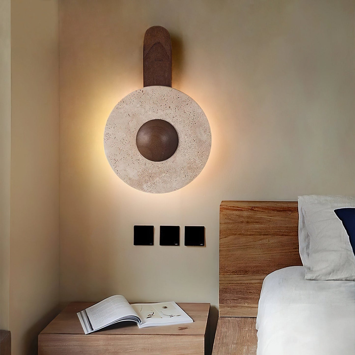 Lunar Wood Wall Lamp - YIOSI