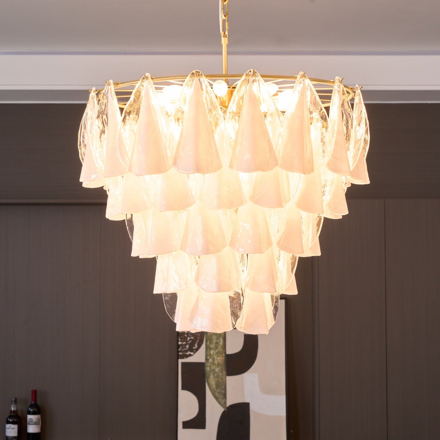 Lunara White Murano Chandelier - YIOSI