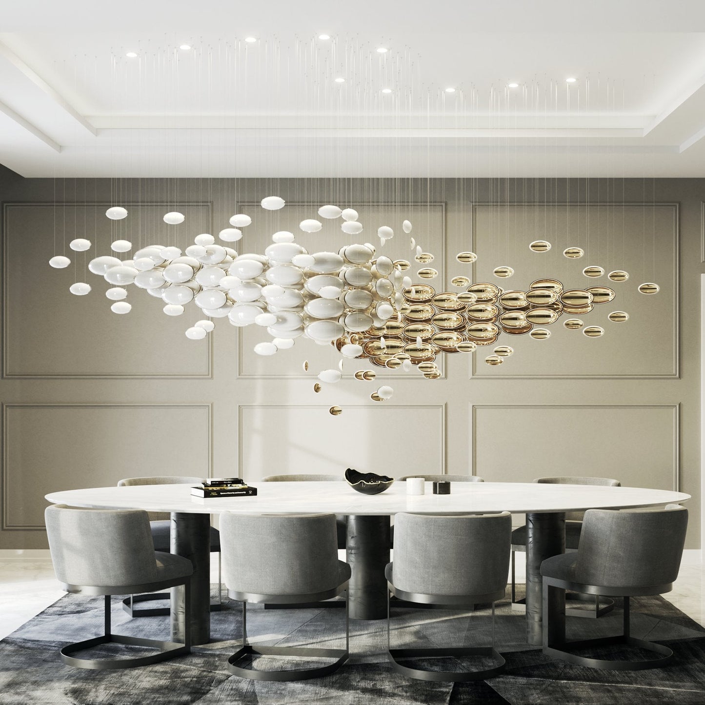 Lustre Bowl Collection Chandelier - YIOSI