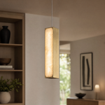 Mabel Brass Alabaster Pendant Light