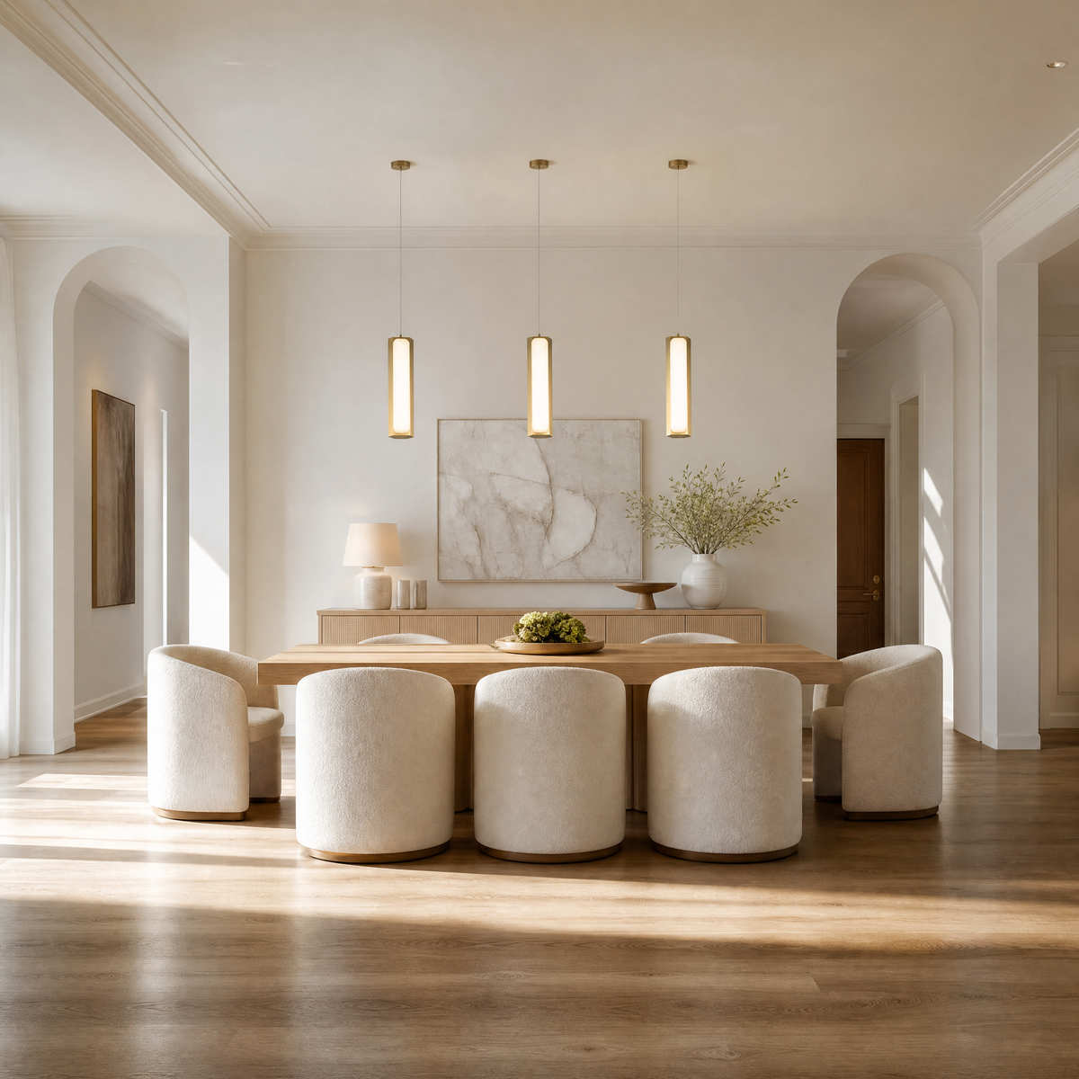 Mabel Brass Alabaster Pendant Light