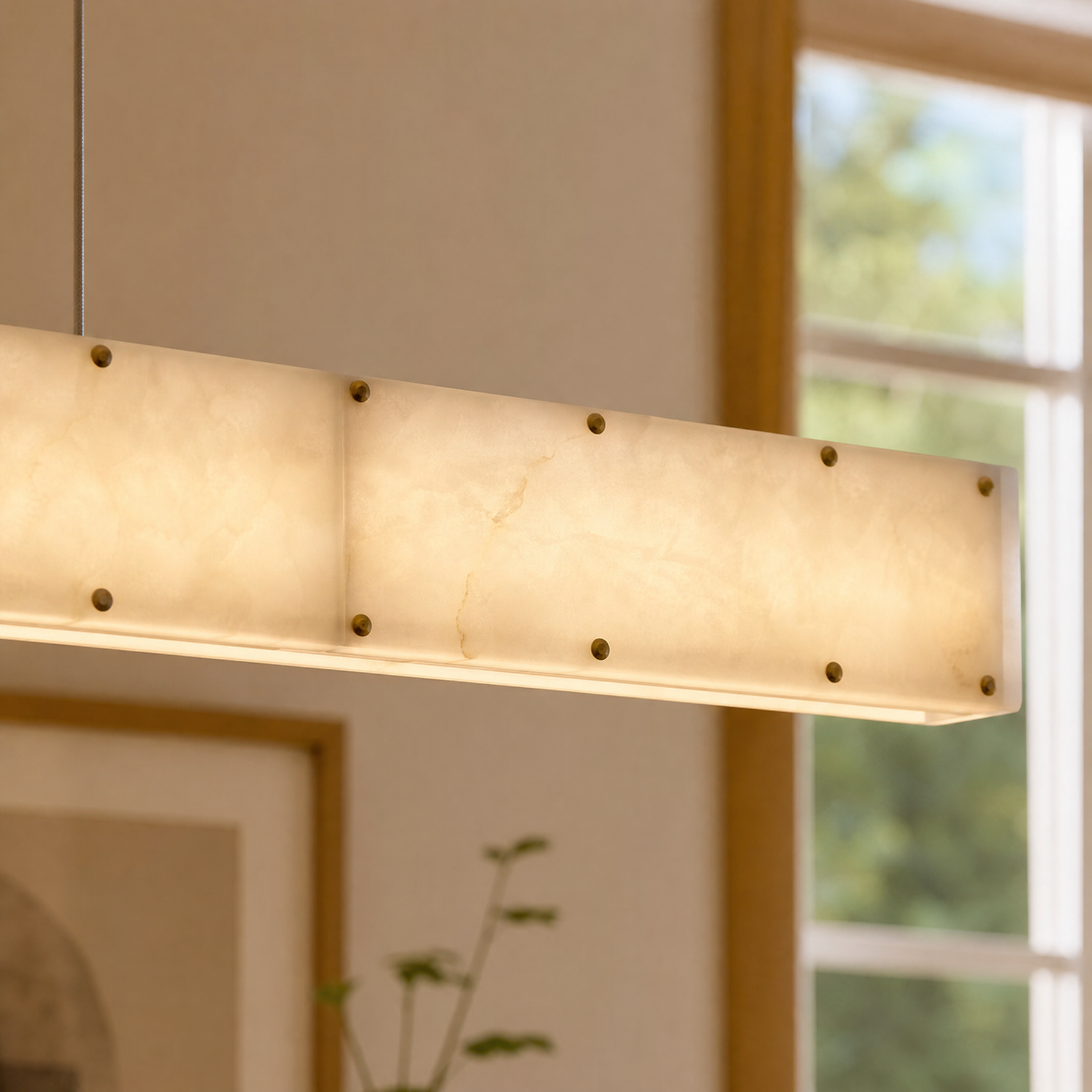 Madison Linear Alabaster Chandelier