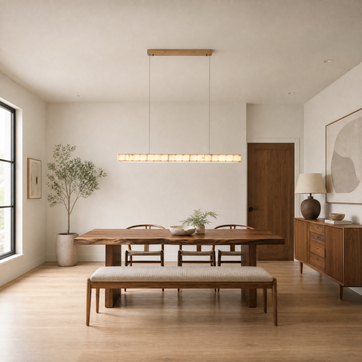 Madison Linear Alabaster Chandelier