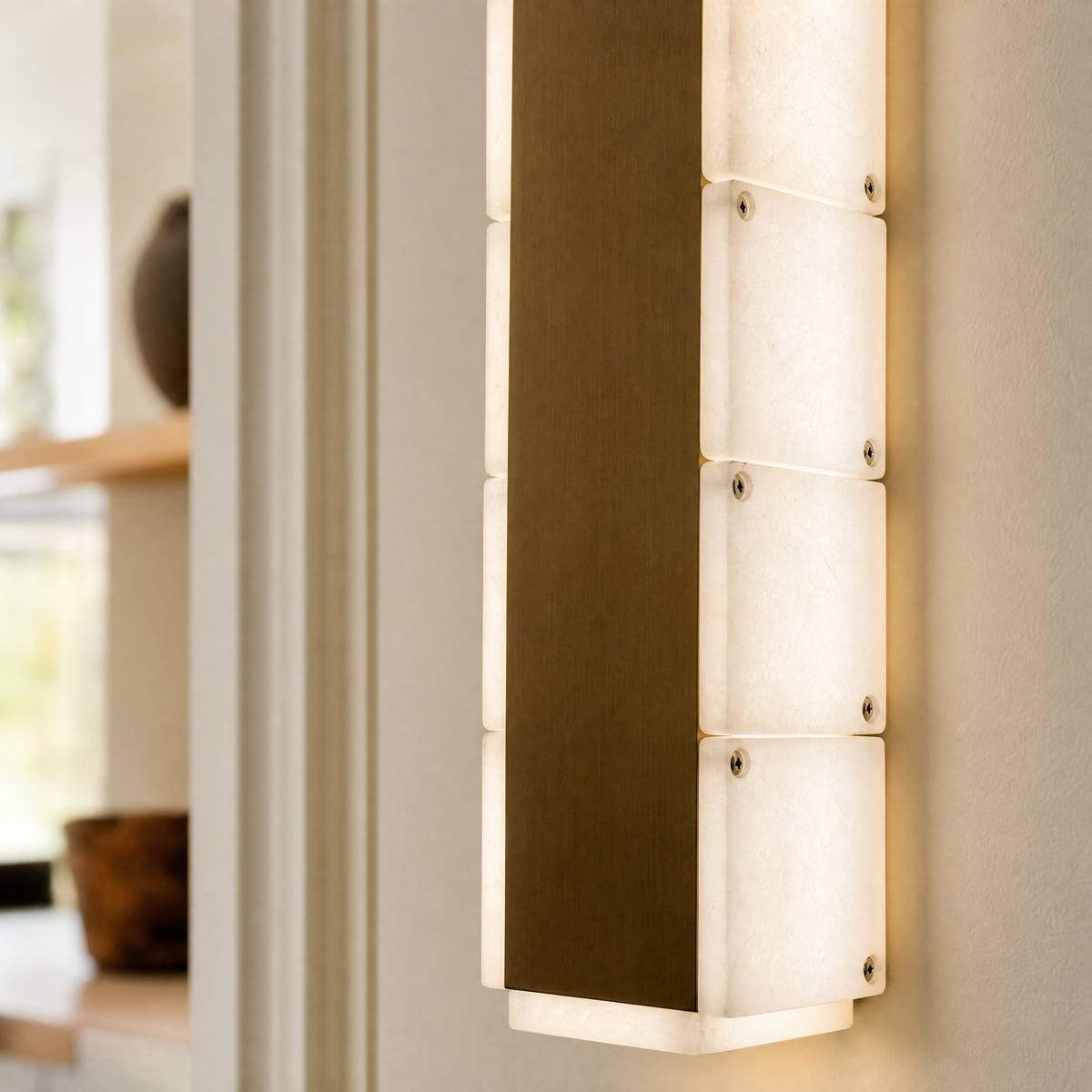 Madison Natural Stone Wall Sconce 3.5"