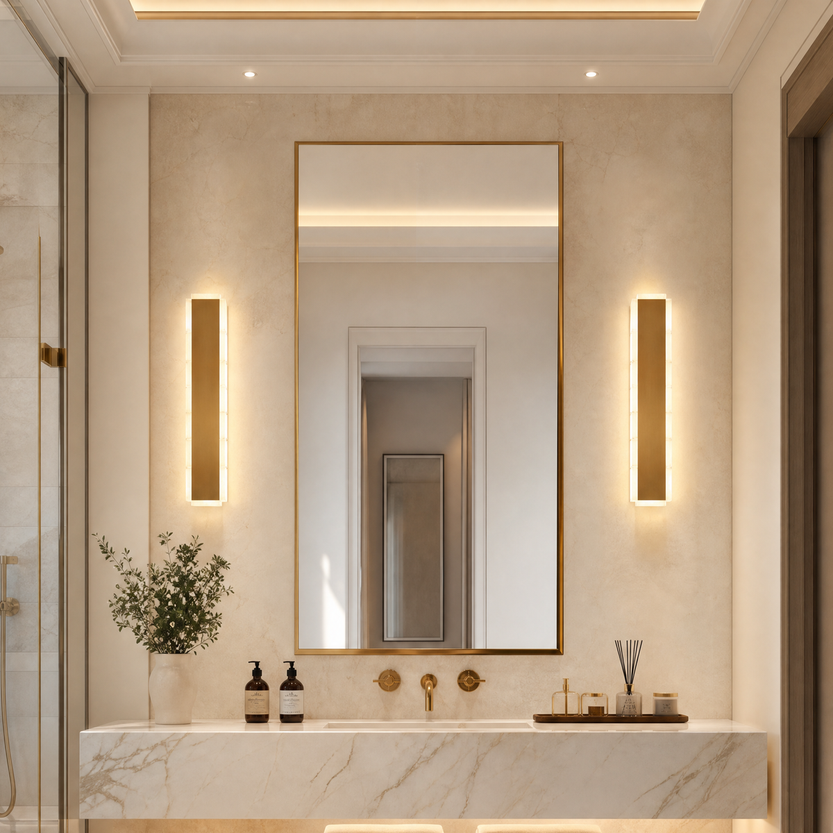 Madison Natural Stone Wall Sconce 3.5"