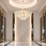 Madreperla Crystal Crown Chandelier
