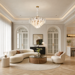 Madreperla Crystal Crown Chandelier