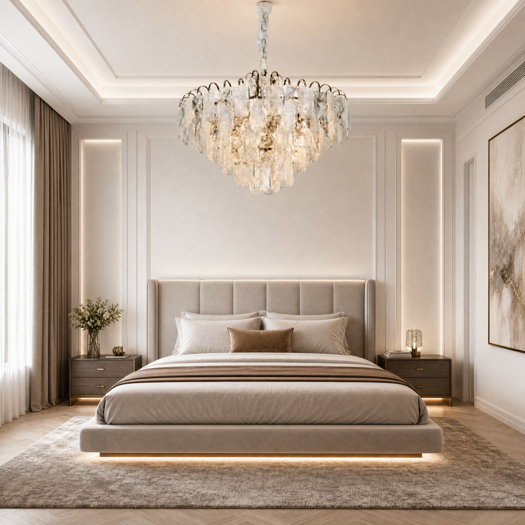Madreperla Crystal Halo Chandelier