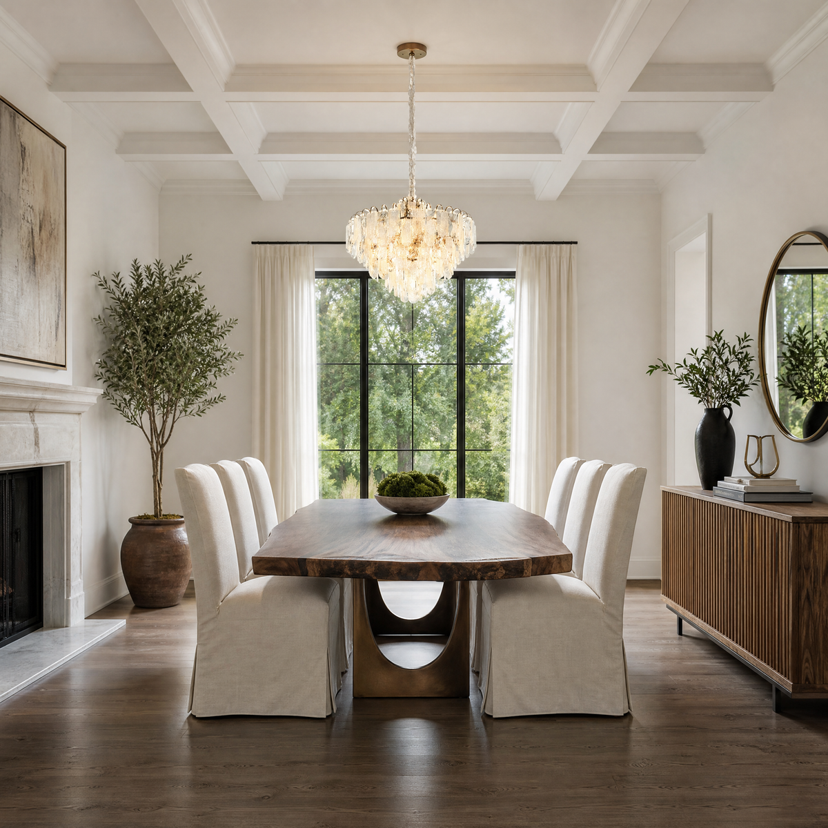 Madreperla Crystal Halo Chandelier