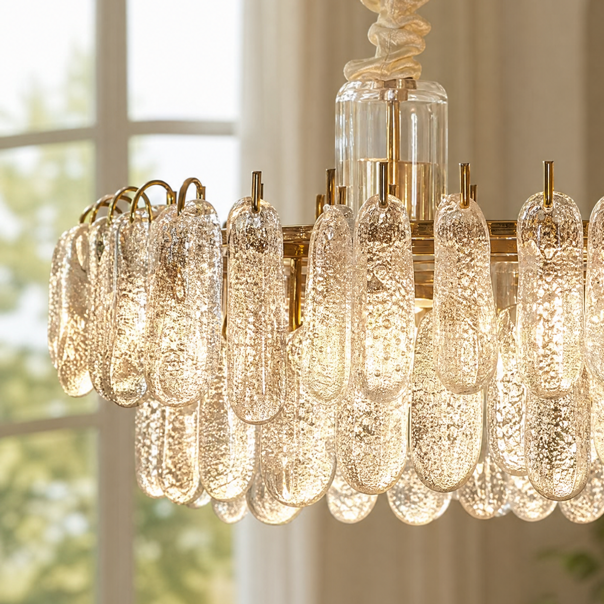 Madreperla Crystal Linear Chandelier