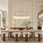 Madreperla Crystal Linear Chandelier
