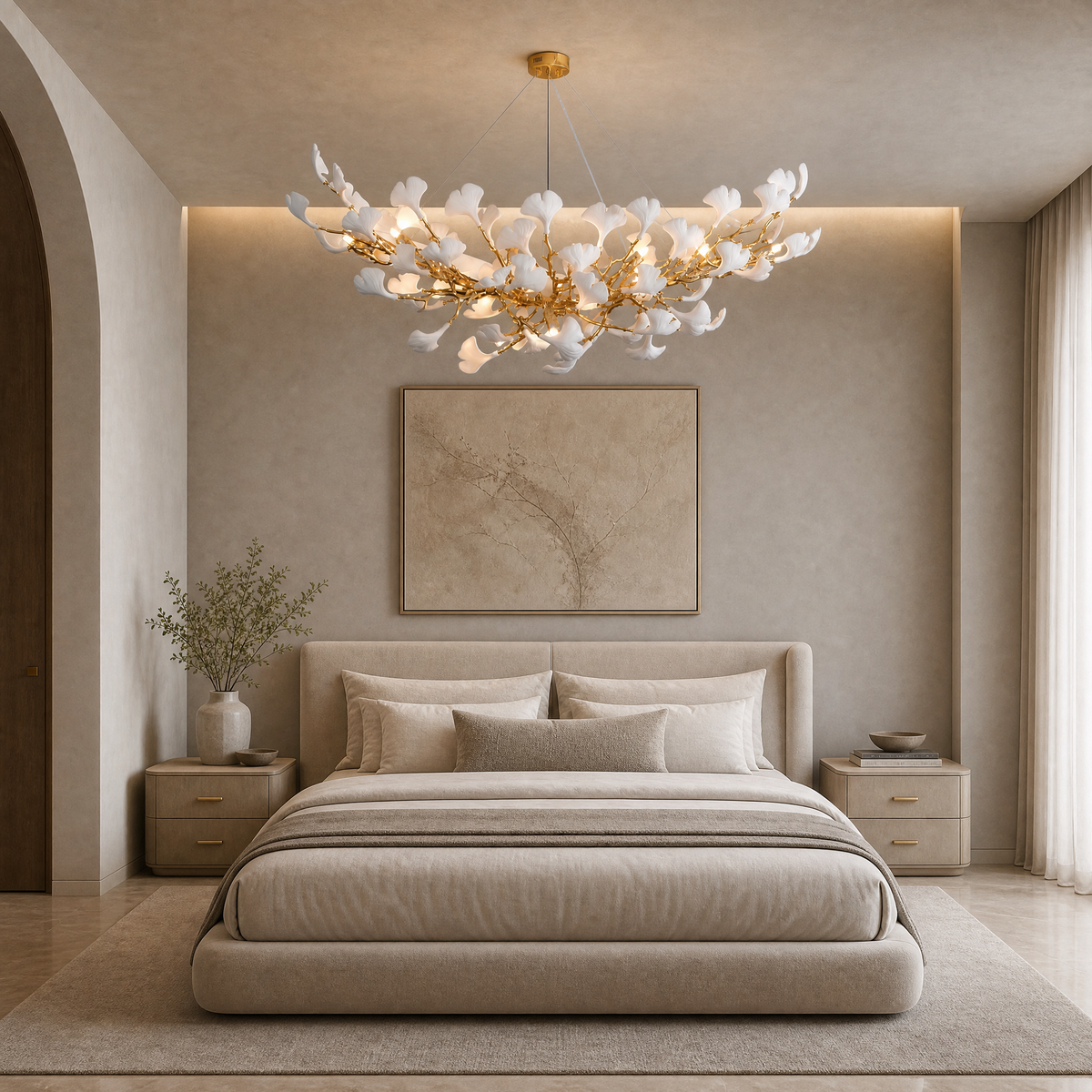 Marble Ball Pendant Light - Copper Color