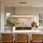 Marble Linear Dining Pendant 1200 - Copper
