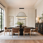Marble Linear Dining Pendant 1200 - Matte Black