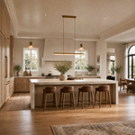 Marble Linear Dining Pendant 1500 - Copper