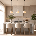 Marble Shade Pendant - Antique Copper