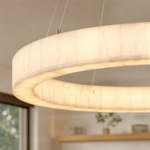 Marble Square Large Ring Chandelier 770 - Copper
