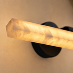 Marble Square Vanity Light 24 Inch - Black