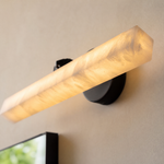 Marble Square Vanity Light 24 Inch - Black