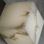 Elegant Alabaster Box Chandelier with LED or Edison Options