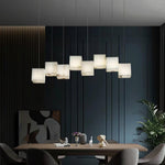 Elegant Alabaster Box Chandelier with LED or Edison Options