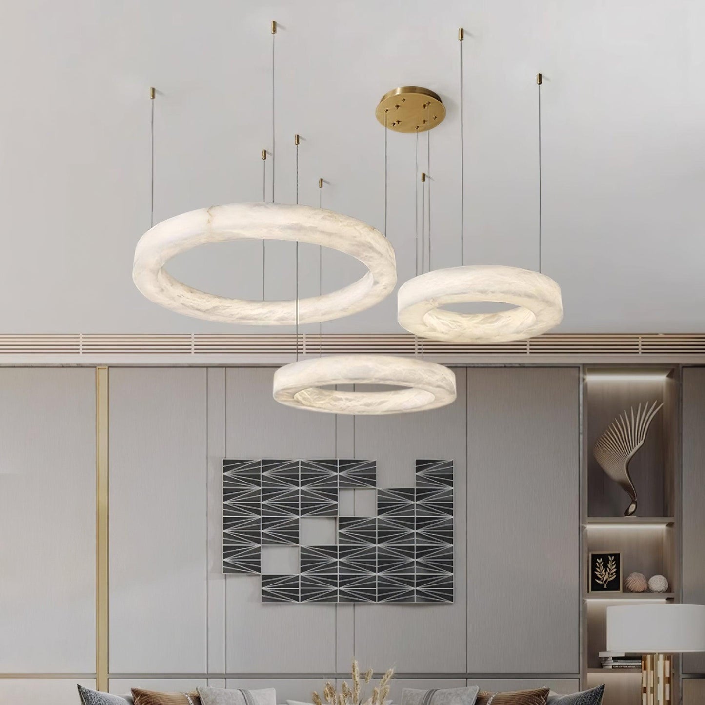 Marika Alabaster Chandelier - YIOSI