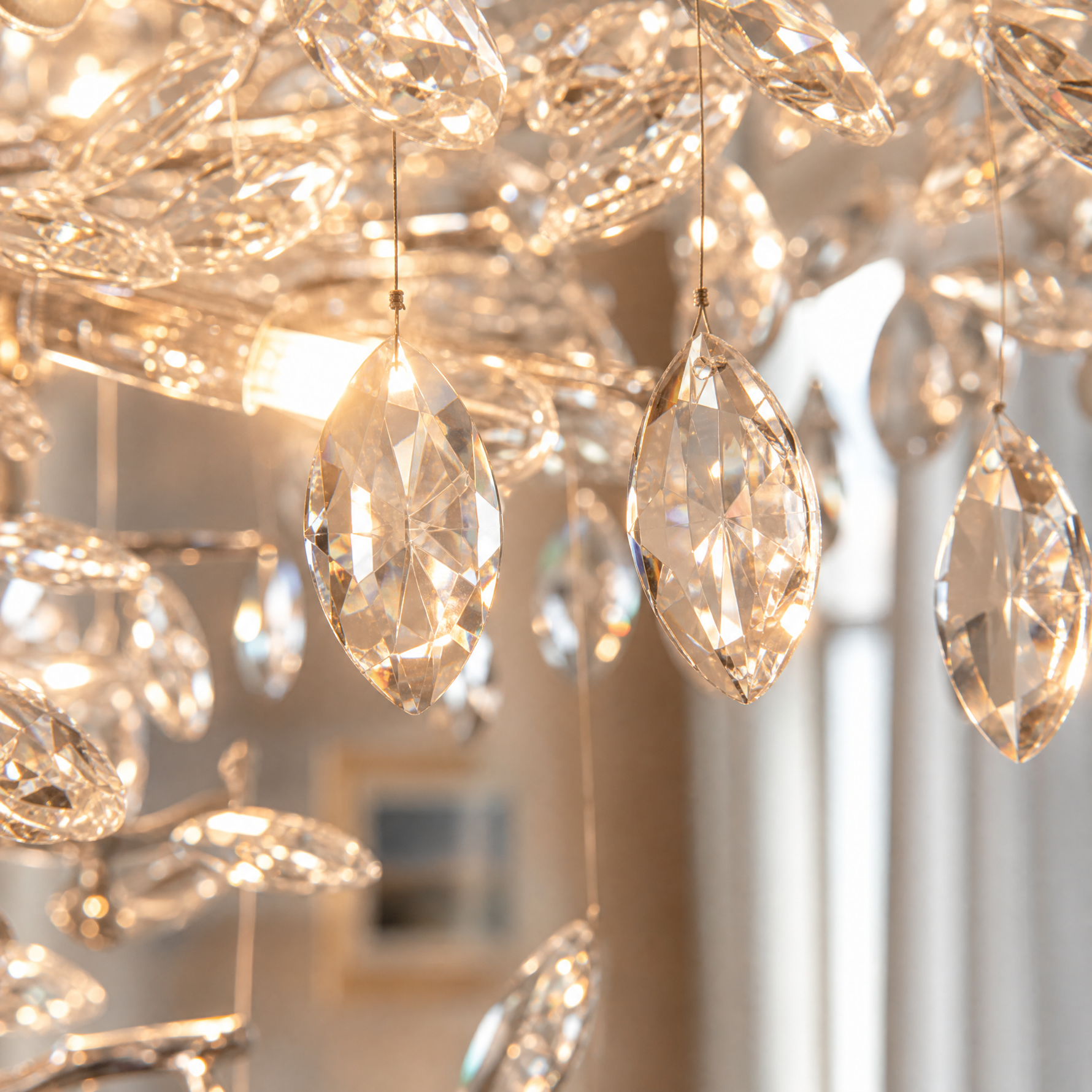Marquise Branch Staircase Chandelier 760 - Silver