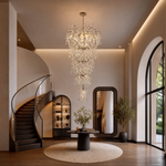 Marquise Branch Staircase Chandelier 760 - Silver