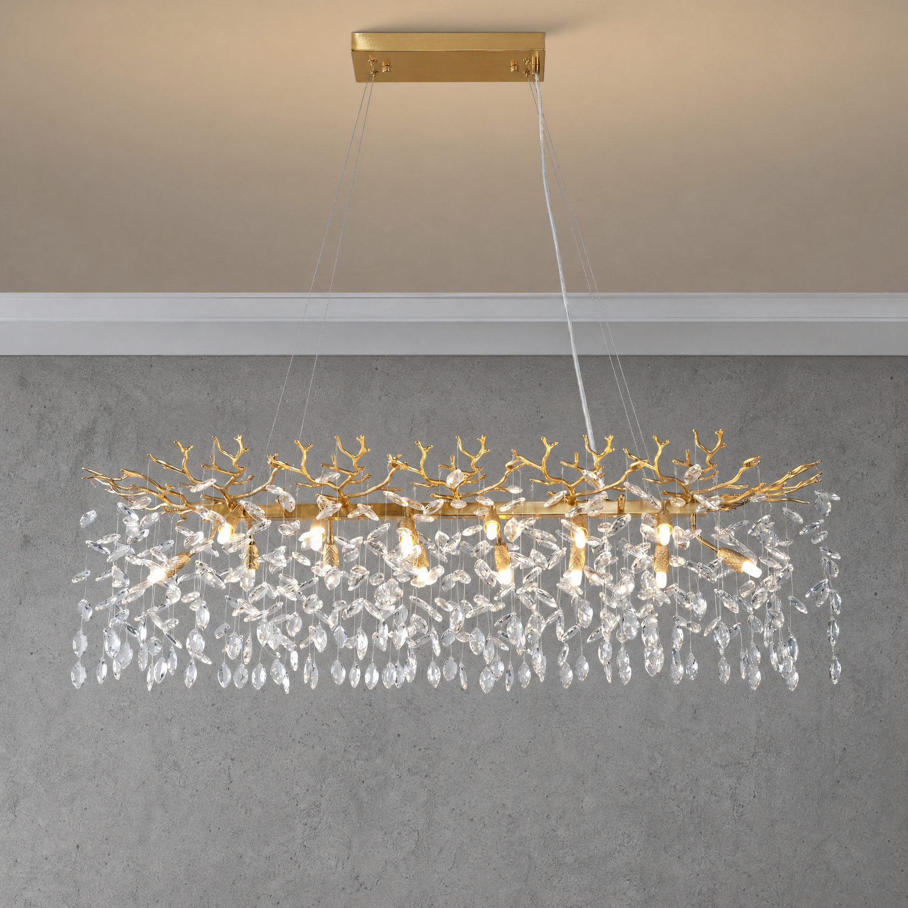 Marquise Branch Staircase Light - Gold 760