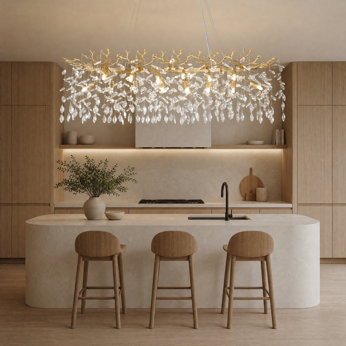 Marquise Branch Staircase Light - Gold 760
