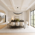 Marquise Curved Branch Linear Dining Pendant 1100 - Matte Black