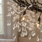 Marquise Curved Branch Linear Dining Pendant 1100 - Matte Black