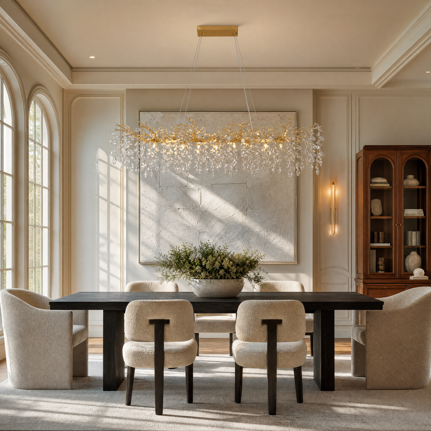 Marquise Linear Dining Pendant 1800 - Gold