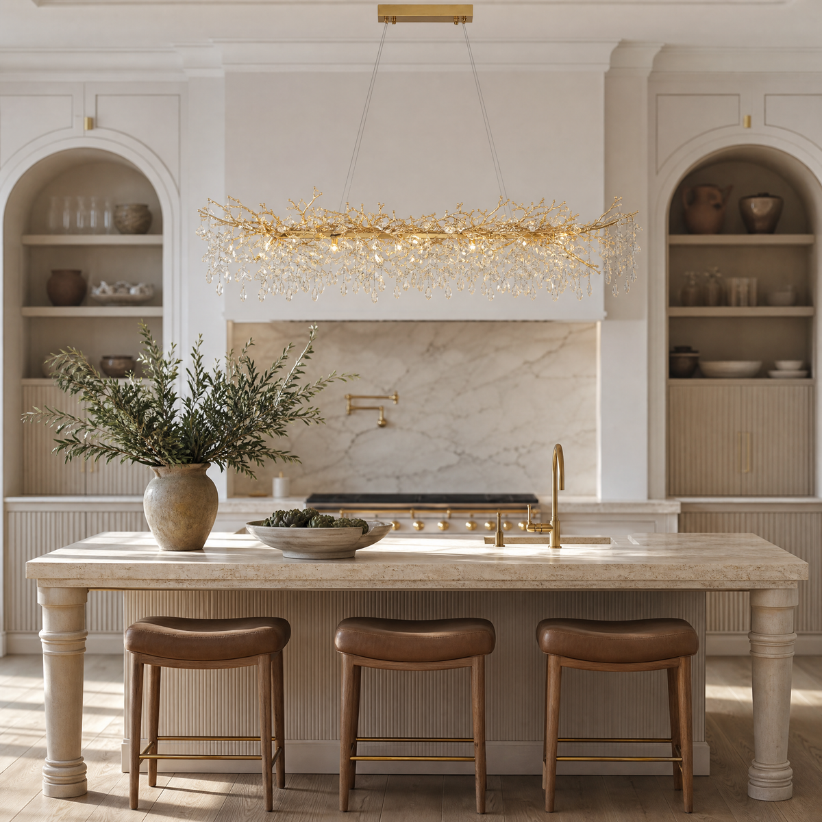 Marquise Linear Dining Pendant 1800 - Gold