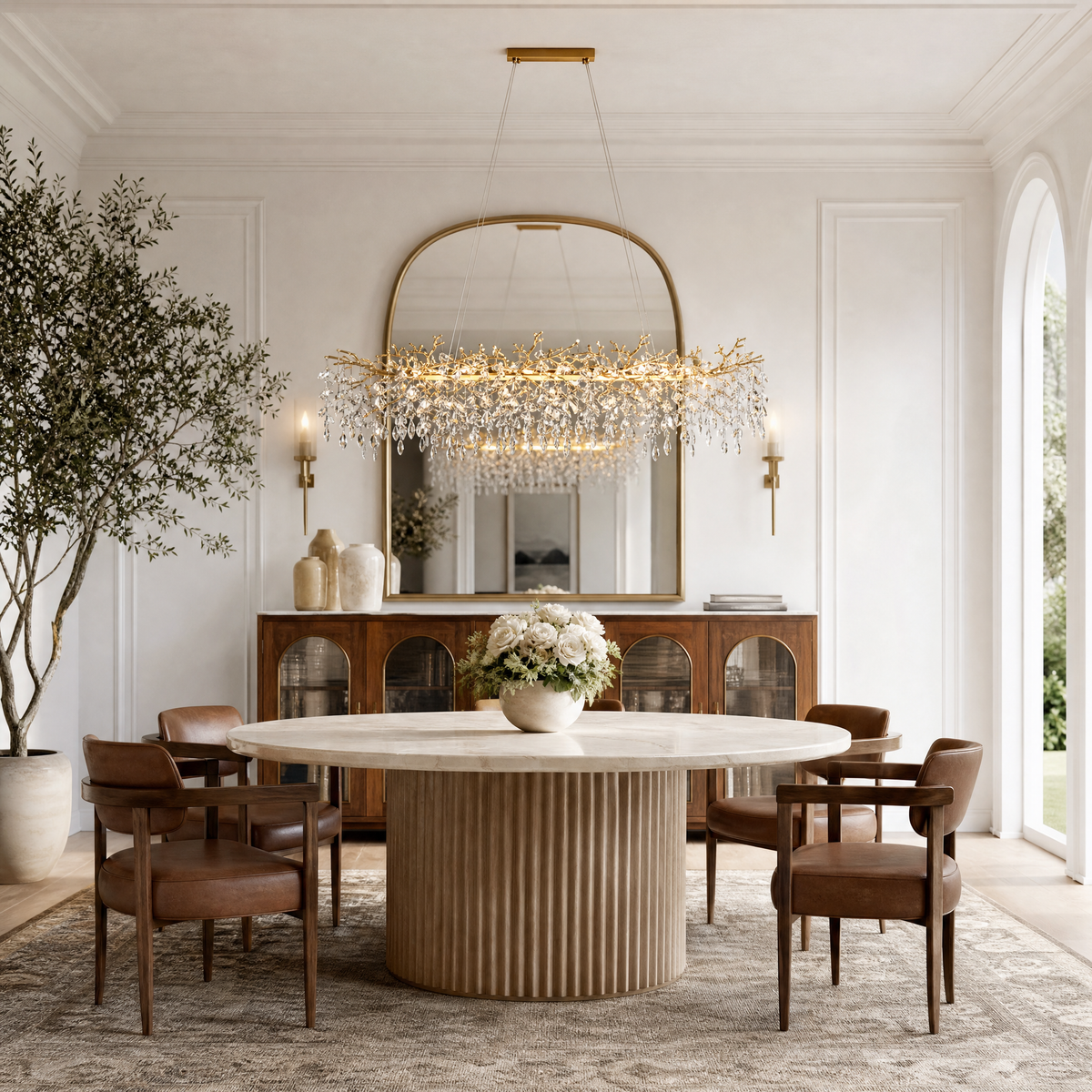 Marquise Linear Dining Pendant 1800 - Gold