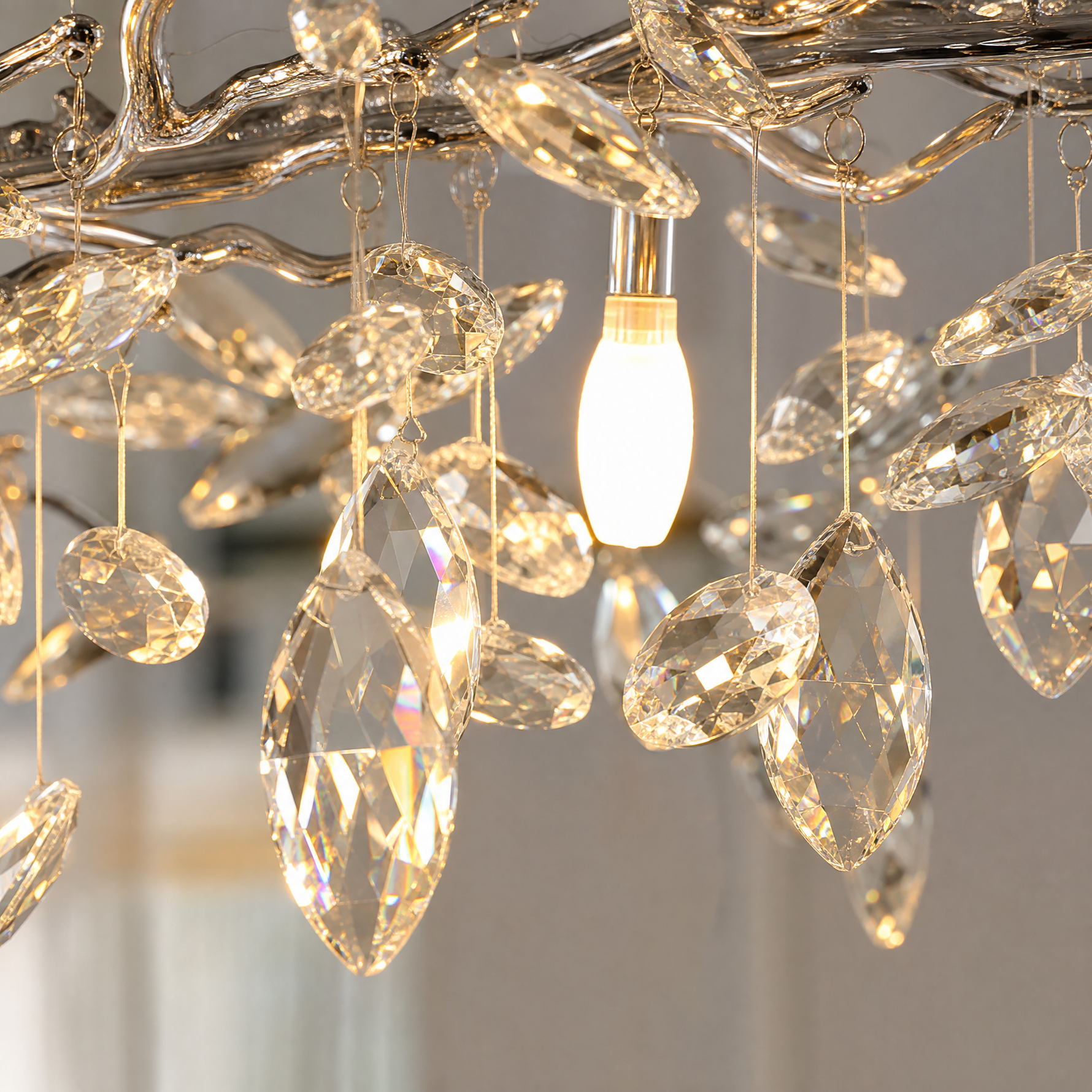 Marquise Linear Dining Pendant 1800 - Silver