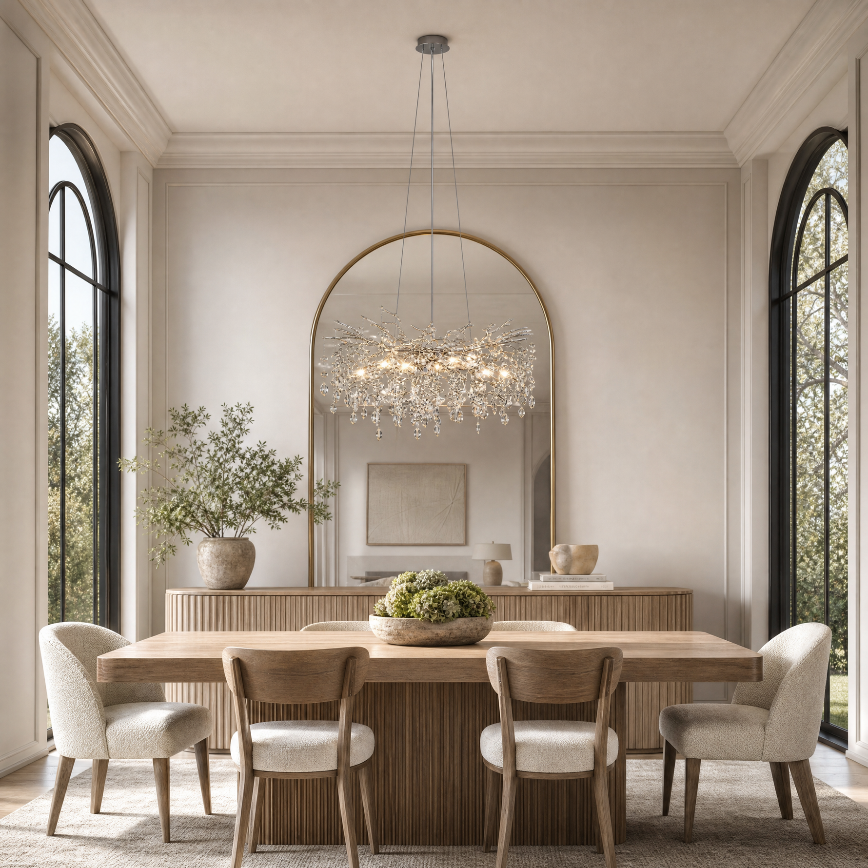 Marquise Round Pendant 760 - Silver